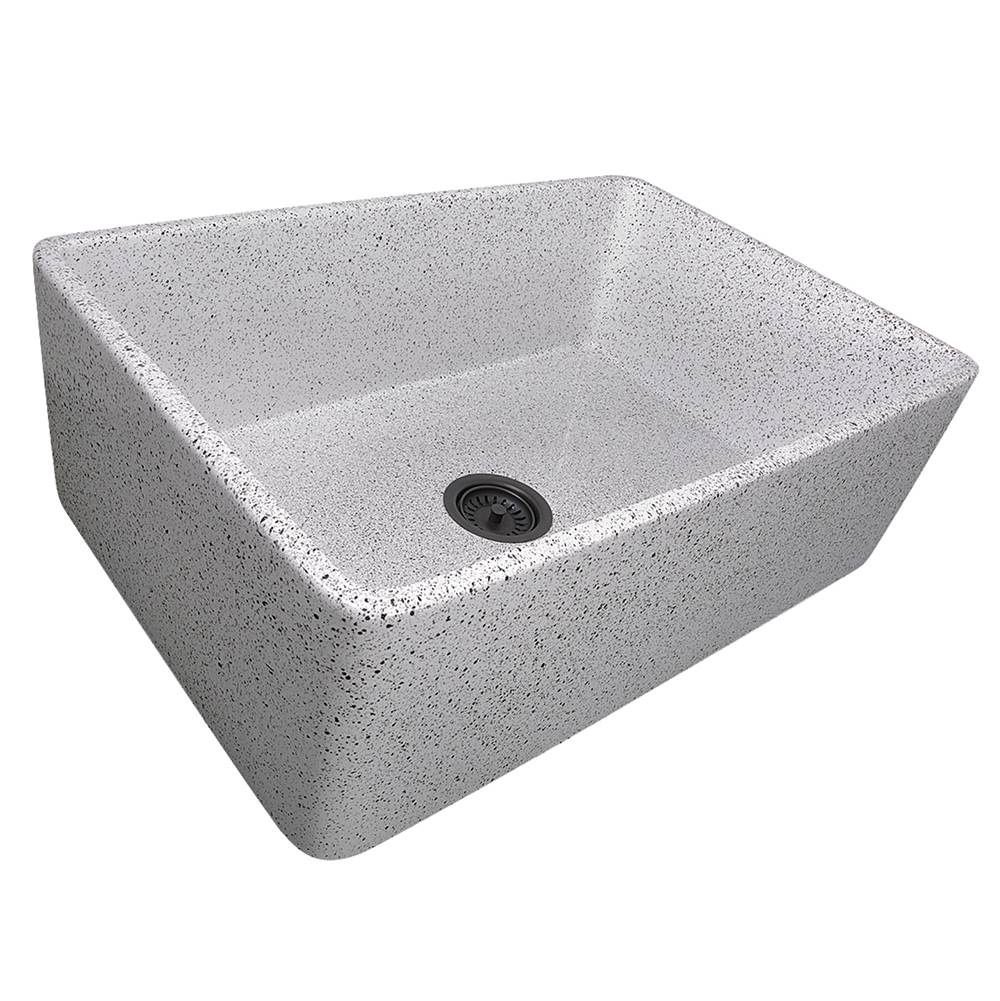 Shaws UM3018 30" Shaker Single Bowl Undermount Fireclay Kitchen Sink