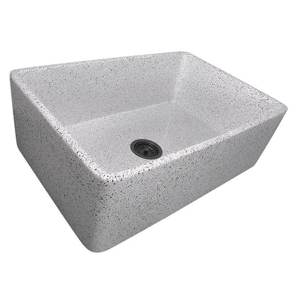 Shaws UM3018 30" Shaker Single Bowl Undermount Fireclay Kitchen Sink