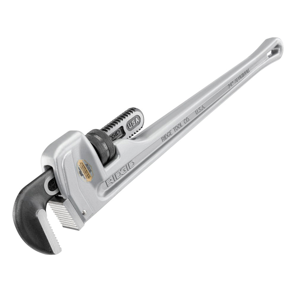 RIDGID 31095 Pipe Wrench, 14 in OAL, 2 in Jaw, Serrated Jaw, I-Beam Handle, Steel Jaw