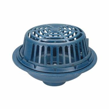 Zurn P100-6NH Roof Drain Body, 15 in Dia, Iron, For Use With: Z100 Series No-Hub Main Roof Drains