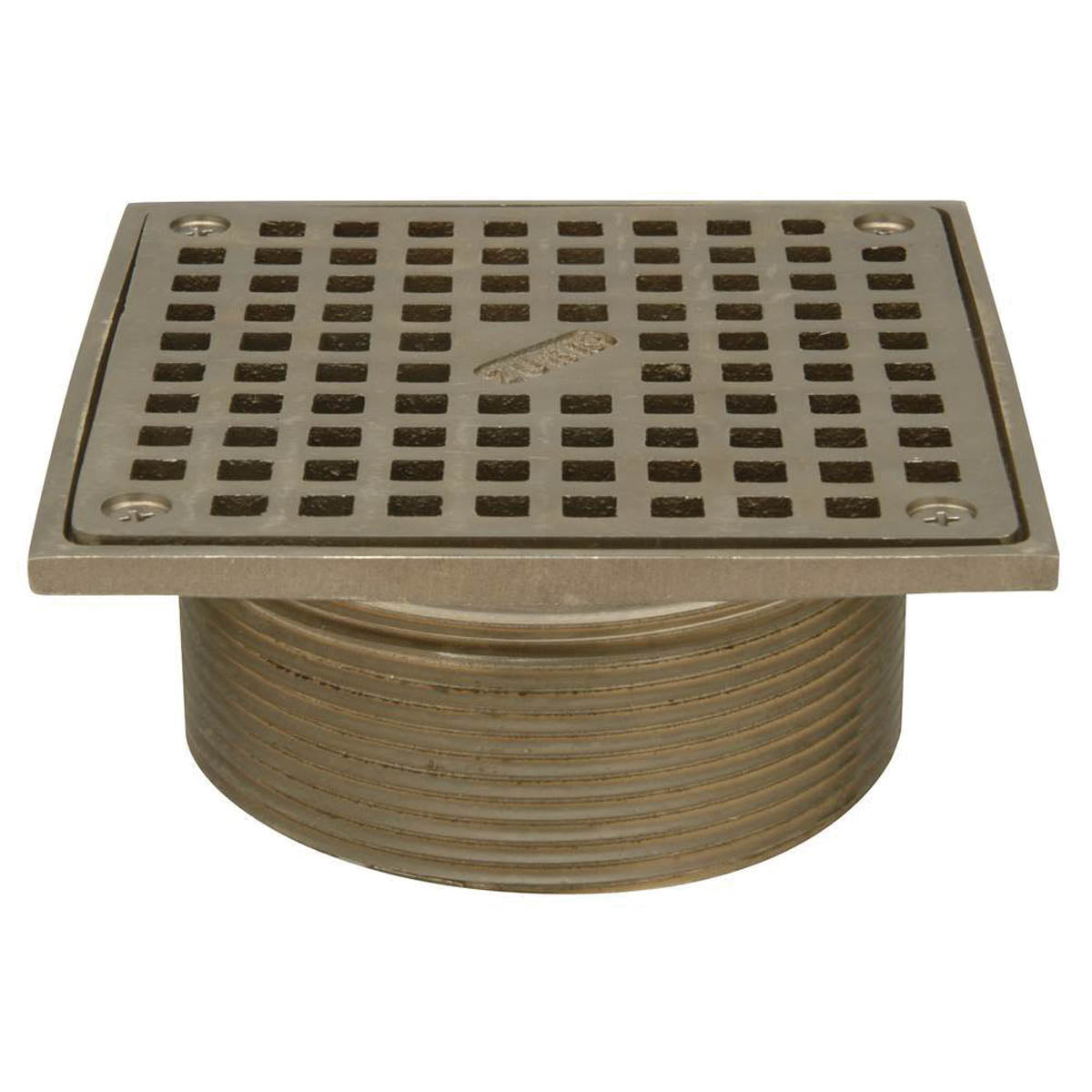 Zurn ZN400-5S 5" Square Adjustable ''Type-S'' Strainer Top Assembly With Secured Heel Proof Grate &bull; Polished Nickel Bronze