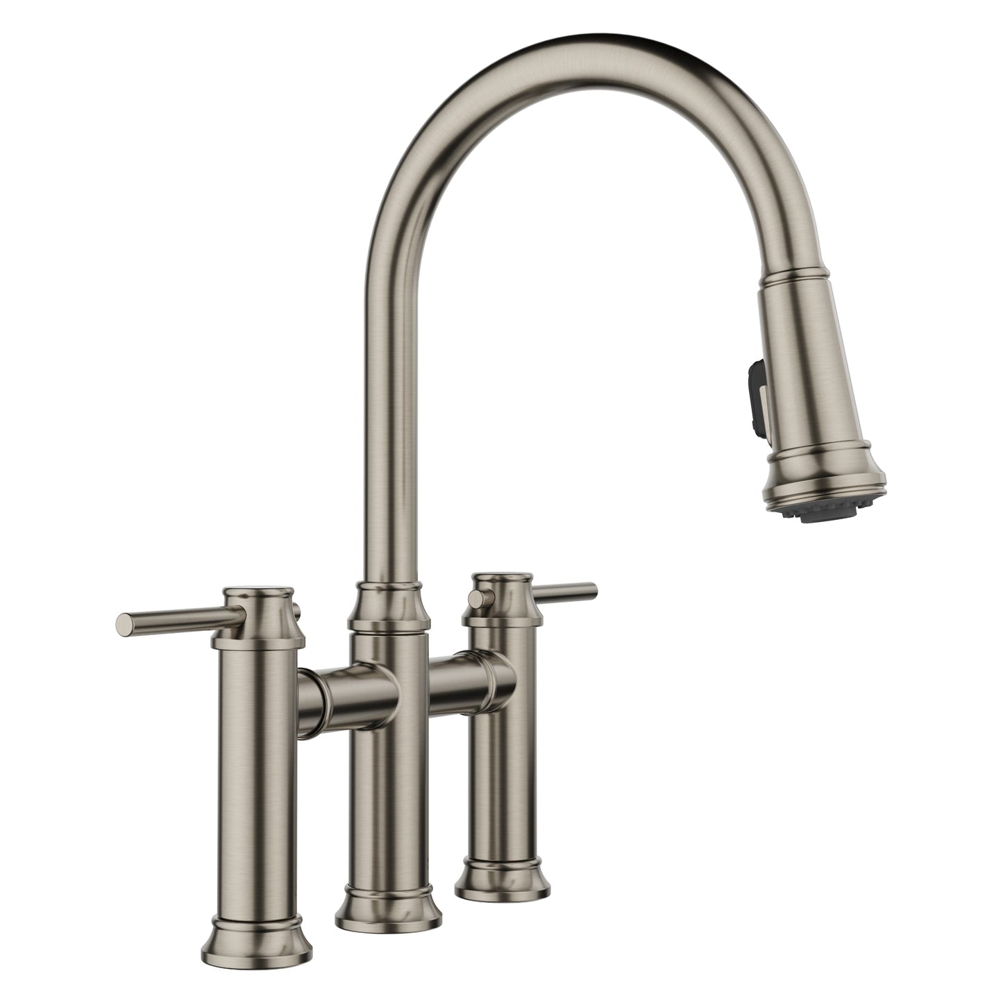 Empressa Pull-Down Dual-Spray Bridge Faucet