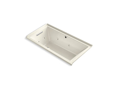 KOHLER K-1167-XHGHL Underscore 60" x 30" alcove Heated BubbleMassage air bath with whirlpool, left drain
