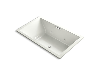 KOHLER K-1174-XHGH Underscore 72" x 42" drop-in Heated BubbleMassage air bath with whirlpool