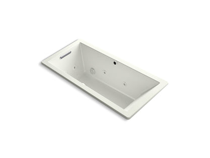 KOHLER K-1822-XHGH Underscore 66" x 32" drop-in Heated BubbleMassage air bath with whirlpool