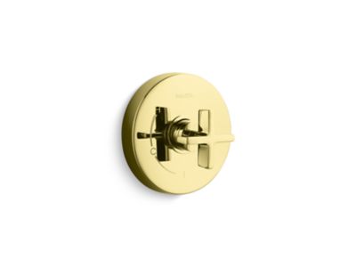 Kallista P24415-CR One Pb Shower Trim W/O Divrt, Cross Hdl