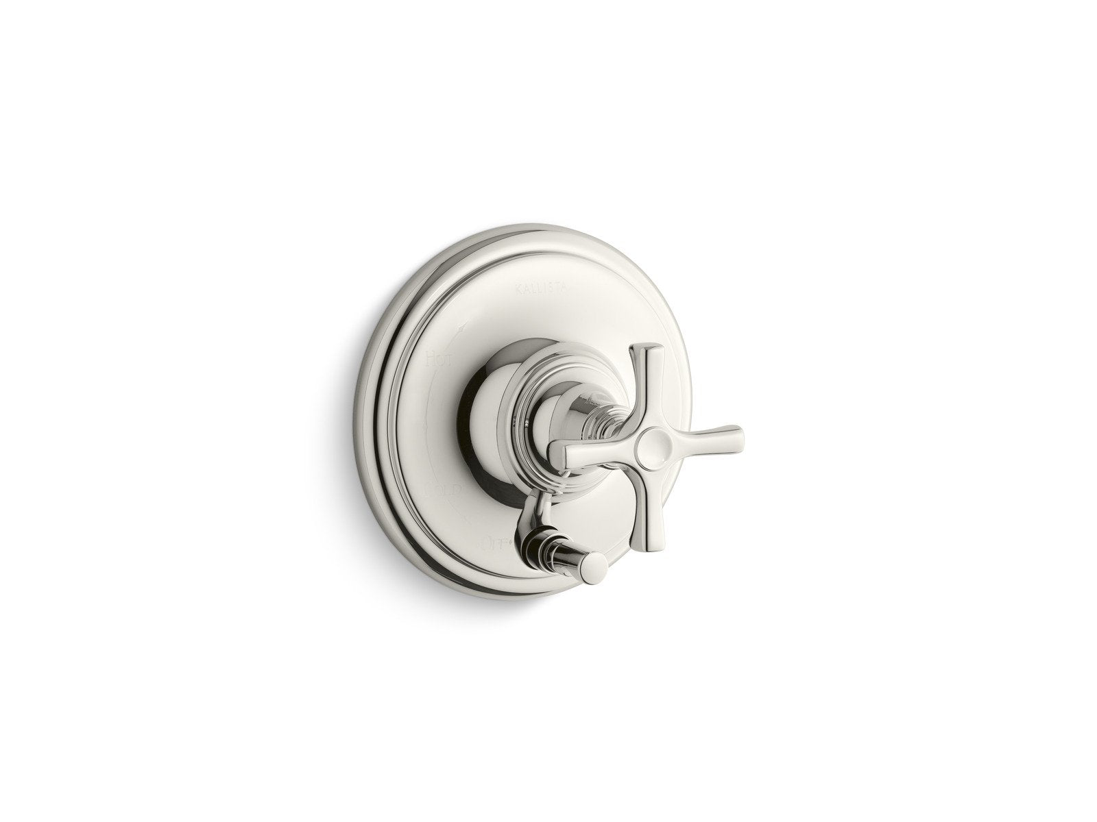 Kallista Bellis Pressure Balance Trim with Diverter, Cross Handle