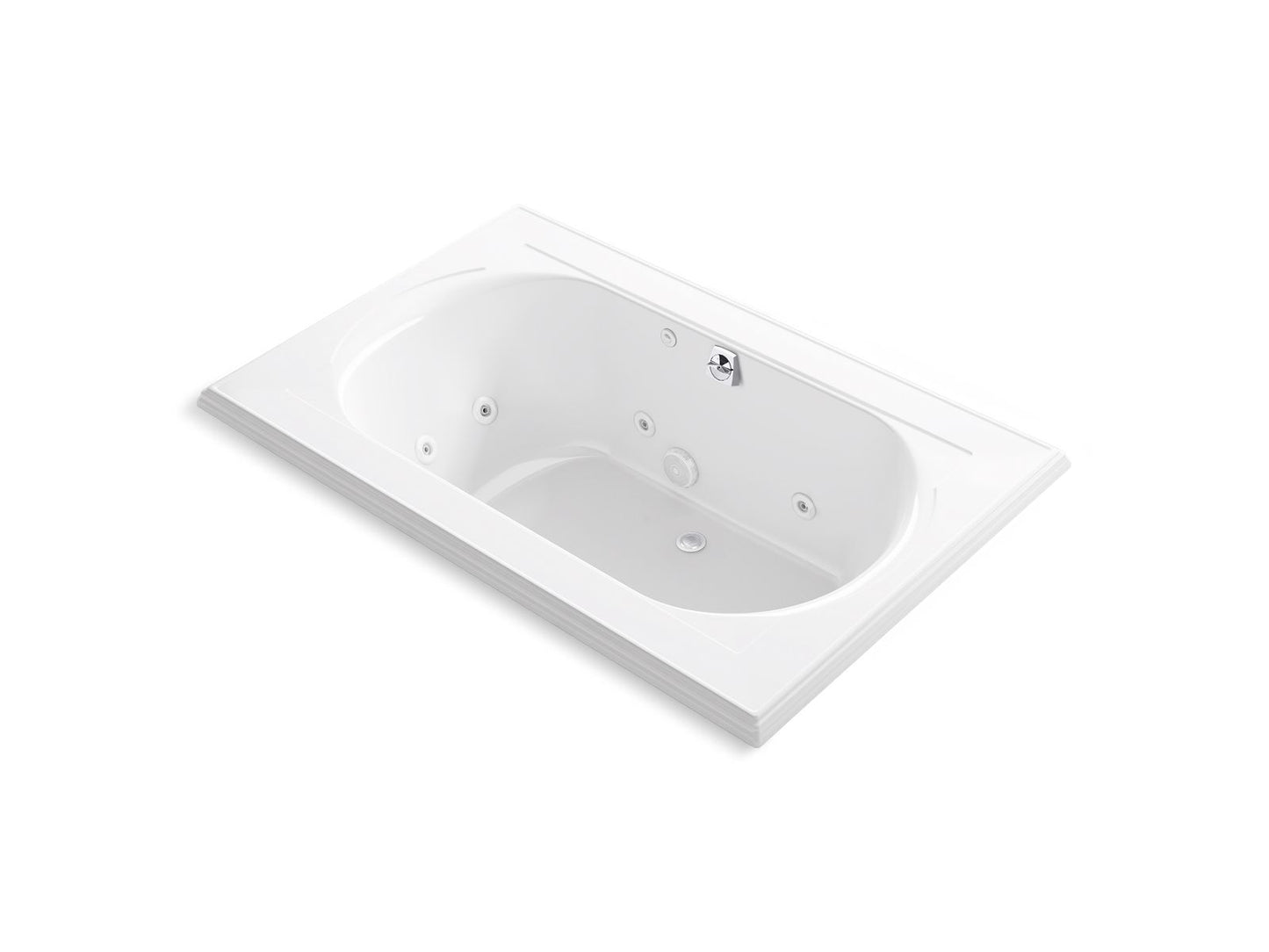 KOHLER K-1170-JH Memoirs 66" x 42" drop-in whirlpool bath