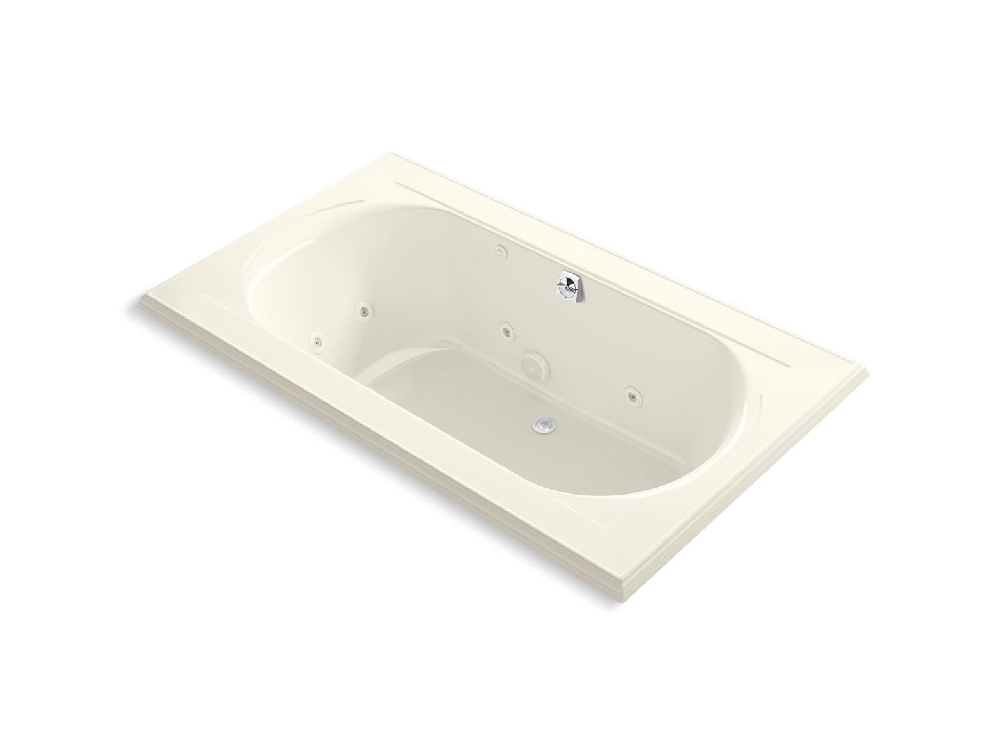 KOHLER K-1418-JH Memoirs 72" x 42" drop-in whirlpool bath
