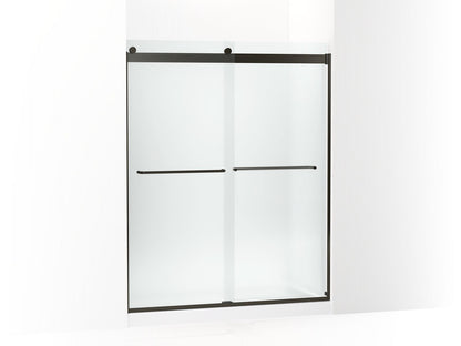 KOHLER K-706015-D3 Levity Sliding shower door, 74" H x 56-5/8 - 59-5/8" W, with 1/4" thick Frosted glass
