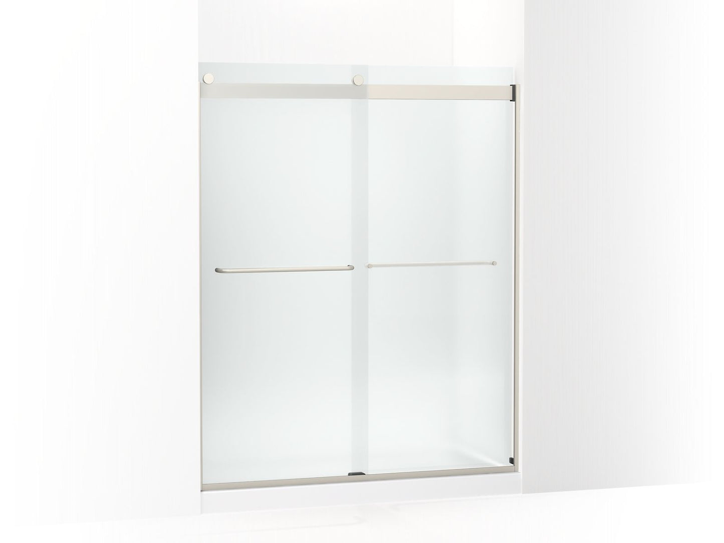 KOHLER K-706015-D3 Levity Sliding shower door, 74" H x 56-5/8 - 59-5/8" W, with 1/4" thick Frosted glass