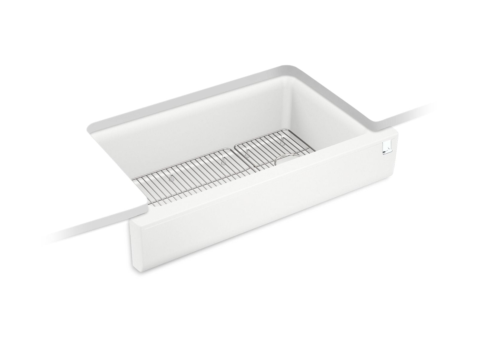 KOHLER K-25784 Cairn Undermount single-bowl farmhouse kitchen sink