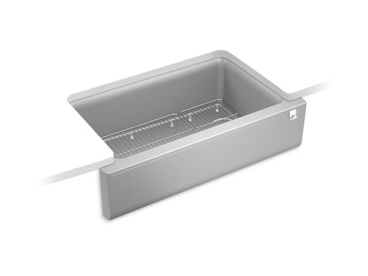 KOHLER K-25786 Cairn 34" undermount single-bowl farmhouse kitchen sink
