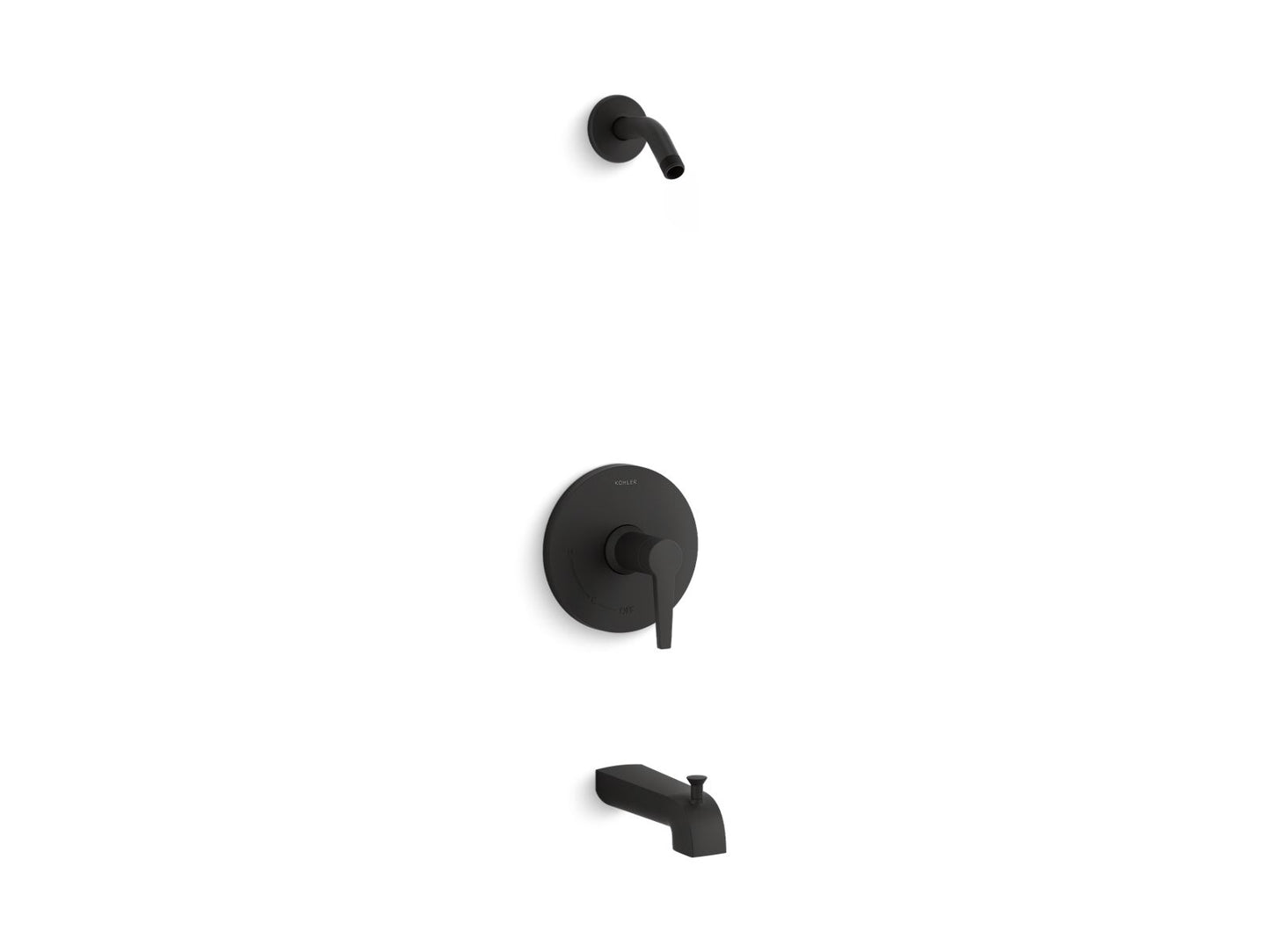 KOHLER K-TLS97074-4 Pitch Rite-Temp bath and shower trim kit, without showerhead