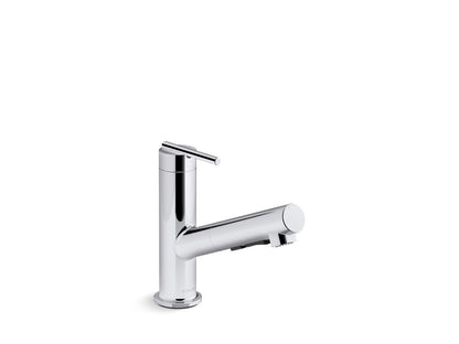 KOHLER K-22976 Crue Pull-out kitchen sink faucet with three-function sprayhead