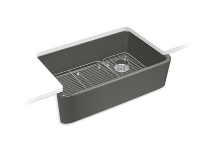 KOHLER Ironridge 34" undermount single-bowl farmhouse kitchen sink