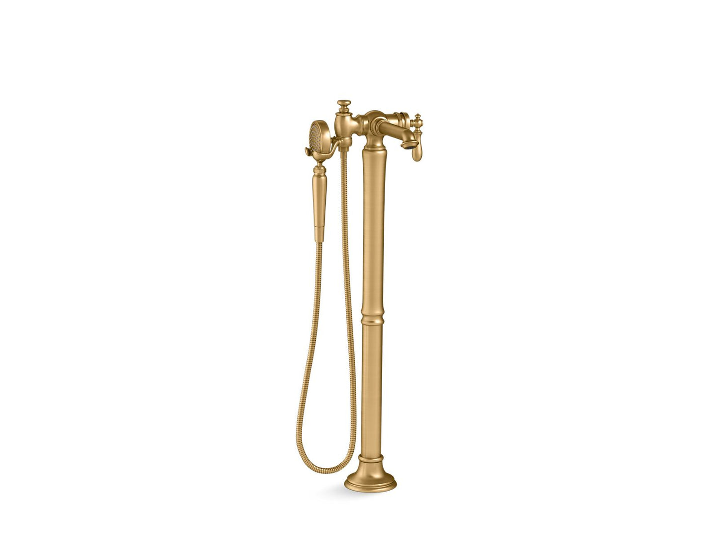 KOHLER K-T72790-9M Artifacts Floor-mount bath filler trim with handshower