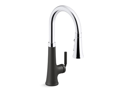 KOHLER K-23764 Tone Pull-down kitchen sink faucet with three-function sprayhead