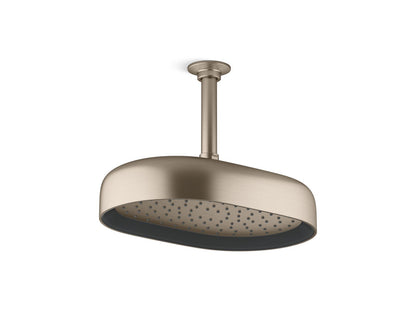 KOHLER K-26293-G Statement Oblong 12" single-function rainhead, 1.75 gpm