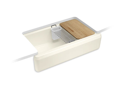 KOHLER K-24564 Riverby 35-3/4" undermount single-bowl farmhouse workstation kitchen sink