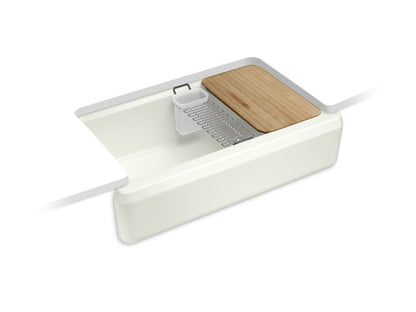 KOHLER K-24564 Riverby 35-3/4" undermount single-bowl farmhouse workstation kitchen sink