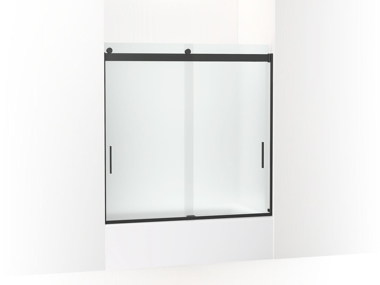 KOHLER K-706002-D3 Levity Sliding bath door, 59-3/4" H x 56-5/8 - 59-5/8" W, with 1/4" thick Frosted glass