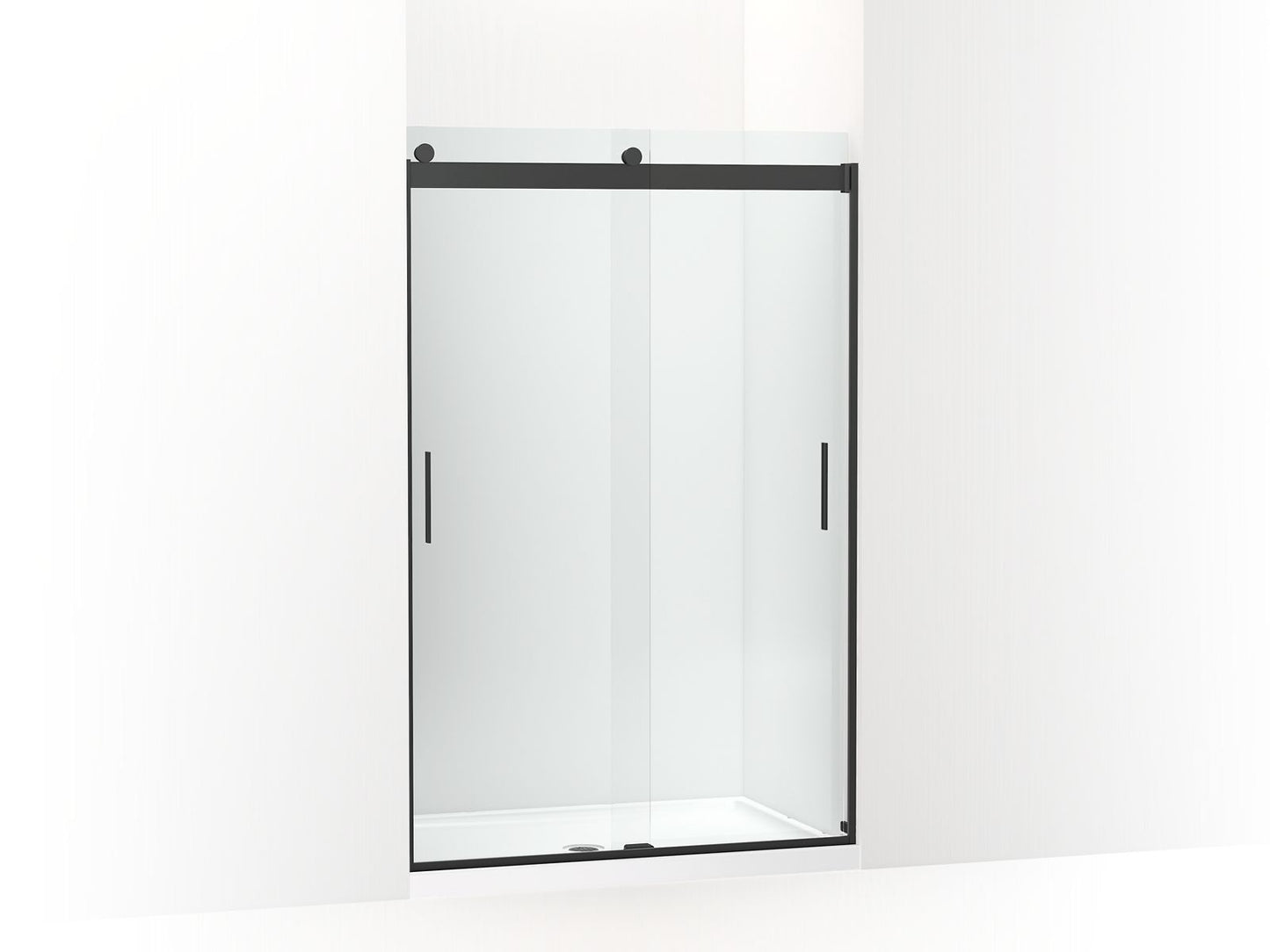 KOHLER K-706008-L Levity Sliding shower door, 74" H x 43-5/8 - 47-5/8" W, with 1/4" thick Crystal Clear glass