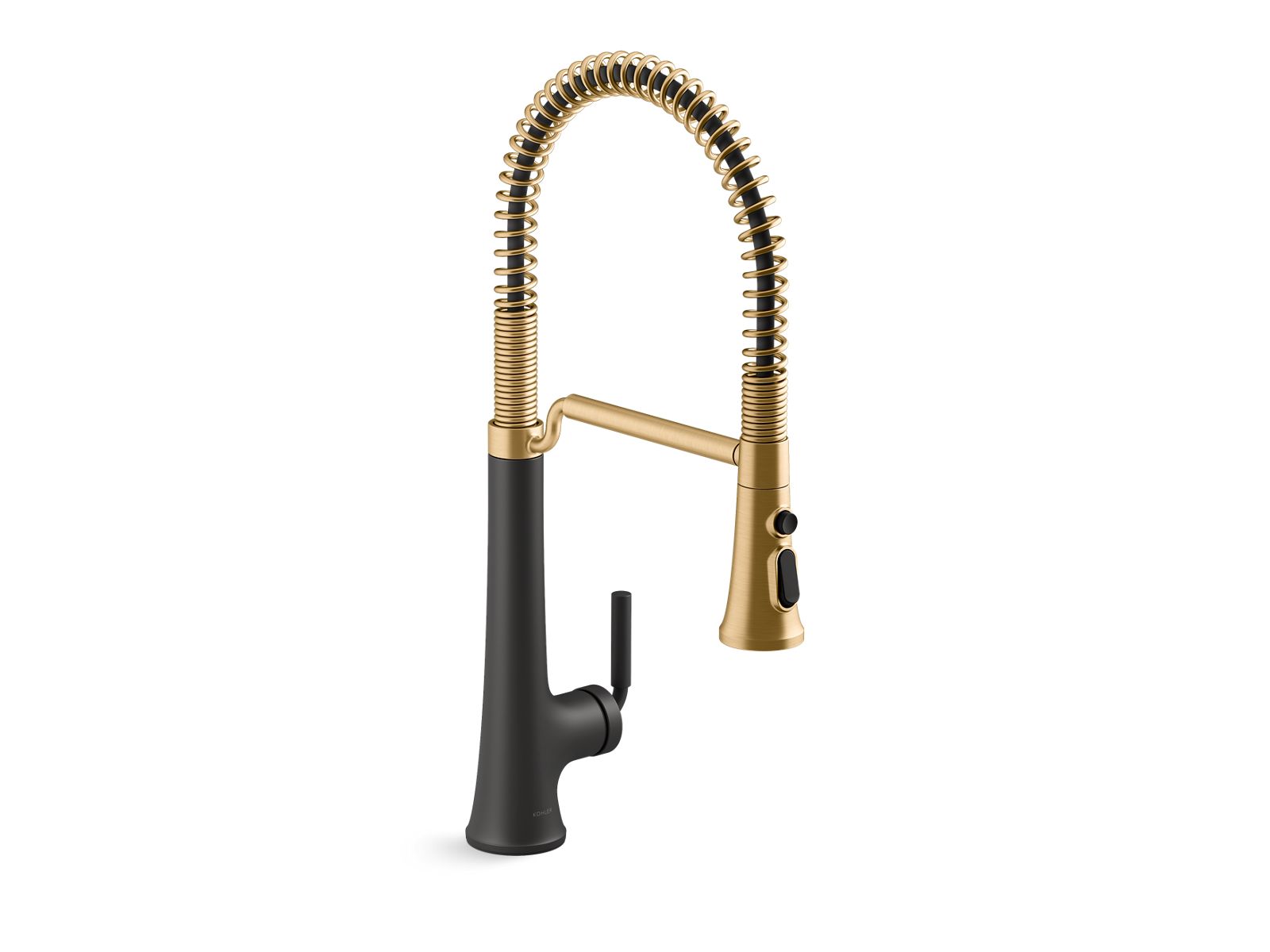 KOHLER K-23765 Tone Semi-professional pull-down kitchen sink faucet with three-function sprayhead