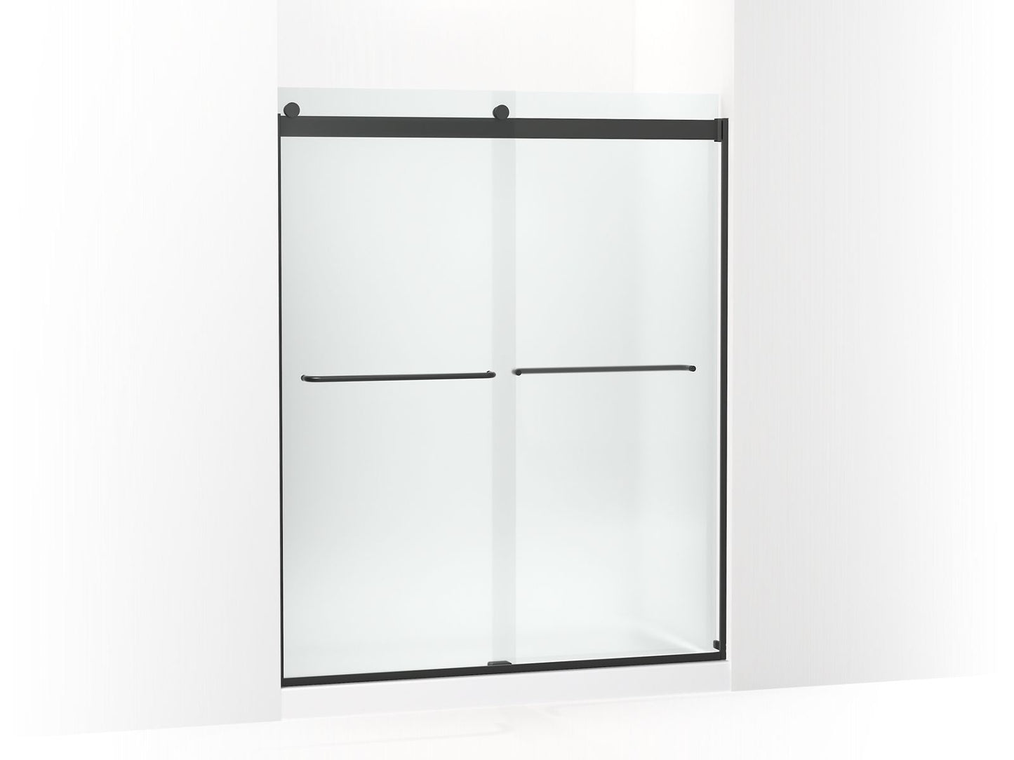 KOHLER K-706015-D3 Levity Sliding shower door, 74" H x 56-5/8 - 59-5/8" W, with 1/4" thick Frosted glass