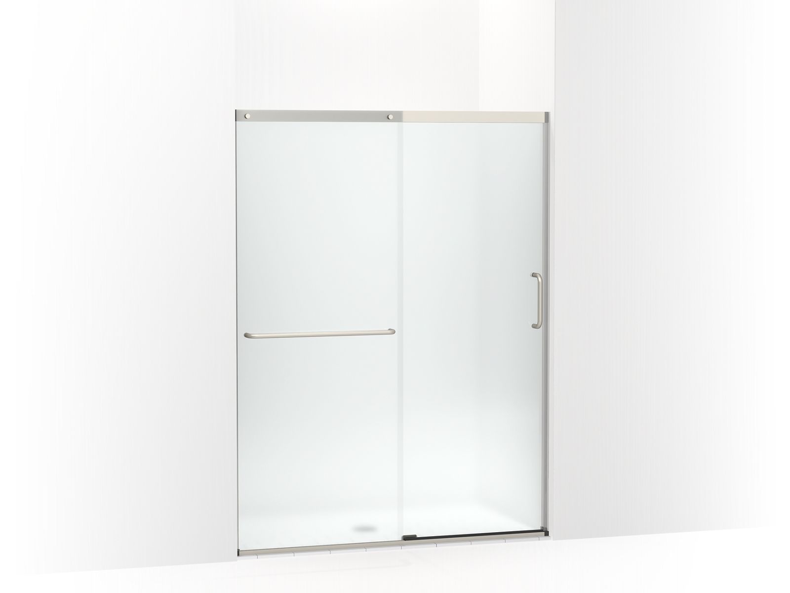 KOHLER K-707607-6D3 Elate Sliding shower door, 70-1/2" H x 50-1/4 - 53-5/8" W, with 1/4" thick Frosted glass