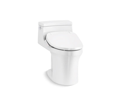 KOHLER K-5172-HC San Souci Hidden cord one-piece compact elongated toilet with concealed trapway, 1.28 gpf toilet