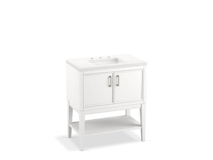 KOHLER K-33578-ASB Winnow 30" bathroom vanity cabinet with sink and quartz top
