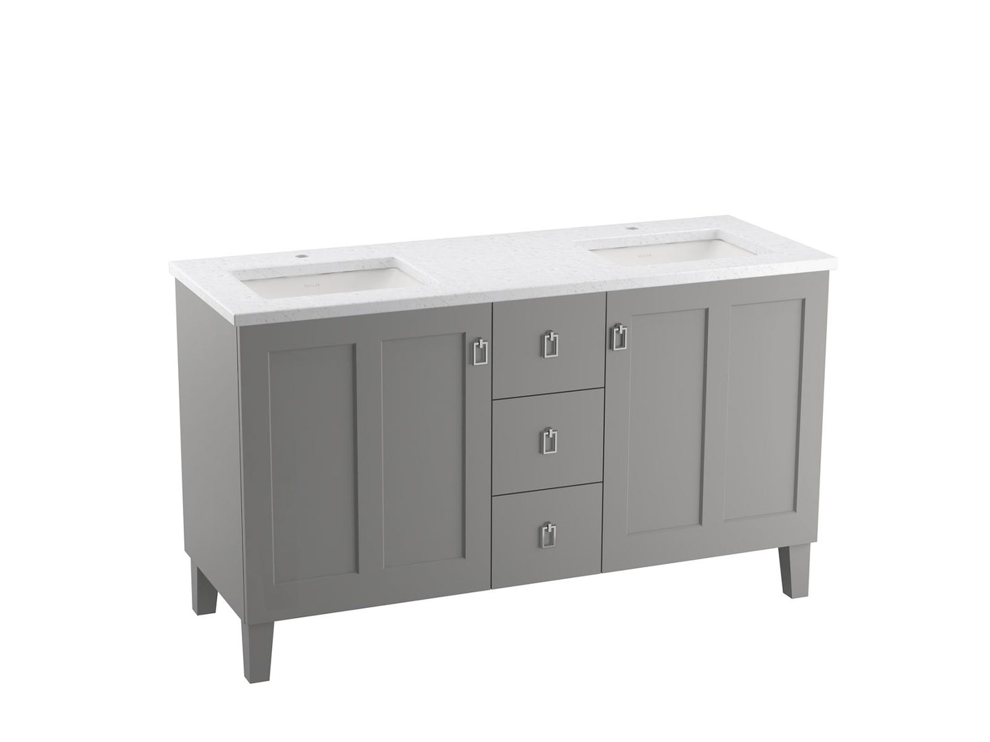 KOHLER K-99537-LG Poplin 60" bathroom vanity cabinet