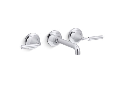 KOHLER K-T26439-4 Tone Wall-mount bathroom sink faucet trim, 1.2 gpm