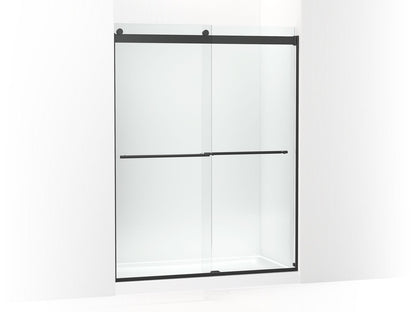 KOHLER K-702424-L Levity Plus Frameless sliding shower door, 77-9/16" H x 56-5/8 - 59-5/8" W, with 5/16"-thick Crystal Clear glass