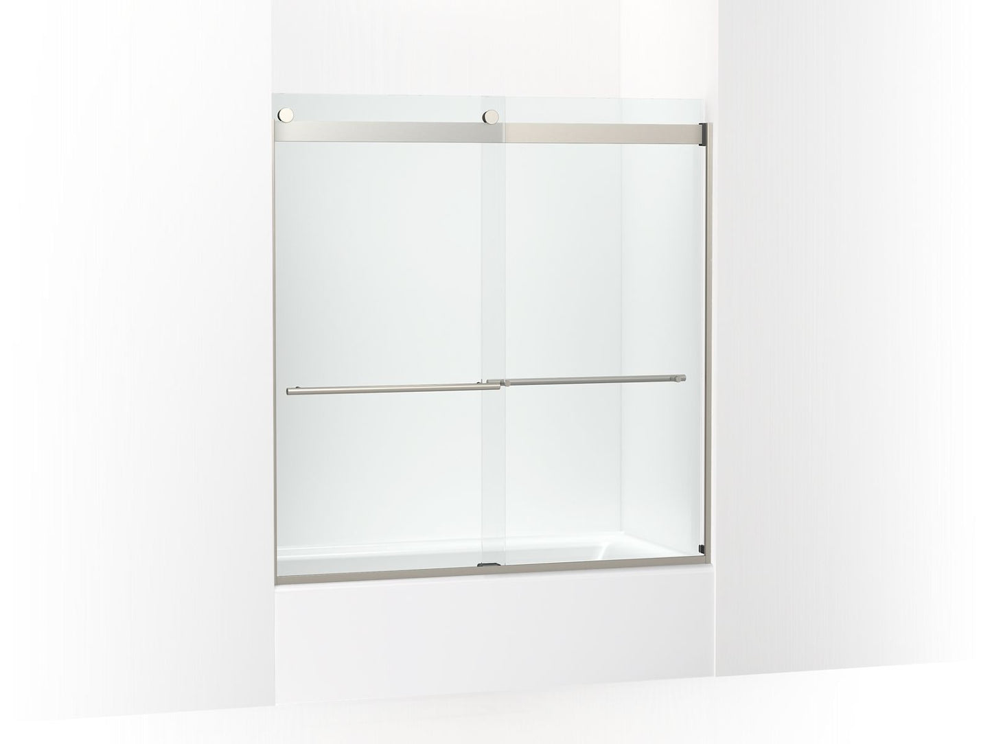 KOHLER K-702426-L Levity Plus 61-9/16" H sliding bath door with 3/8"-thick glass