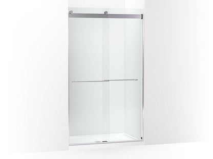 KOHLER K-702428-L Levity Plus Frameless sliding shower door, 81-5/8" H x 44-5/8 - 47-5/8" W, with 3/8"-thick Crystal Clear glass
