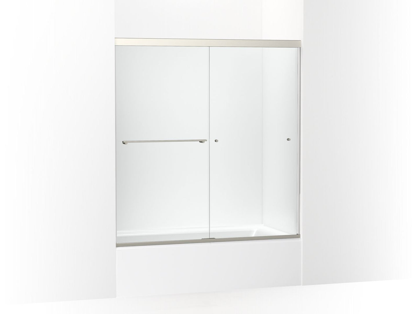 KOHLER K-707002-L Revel 62" H sliding bath door with 5/16"-thick glass