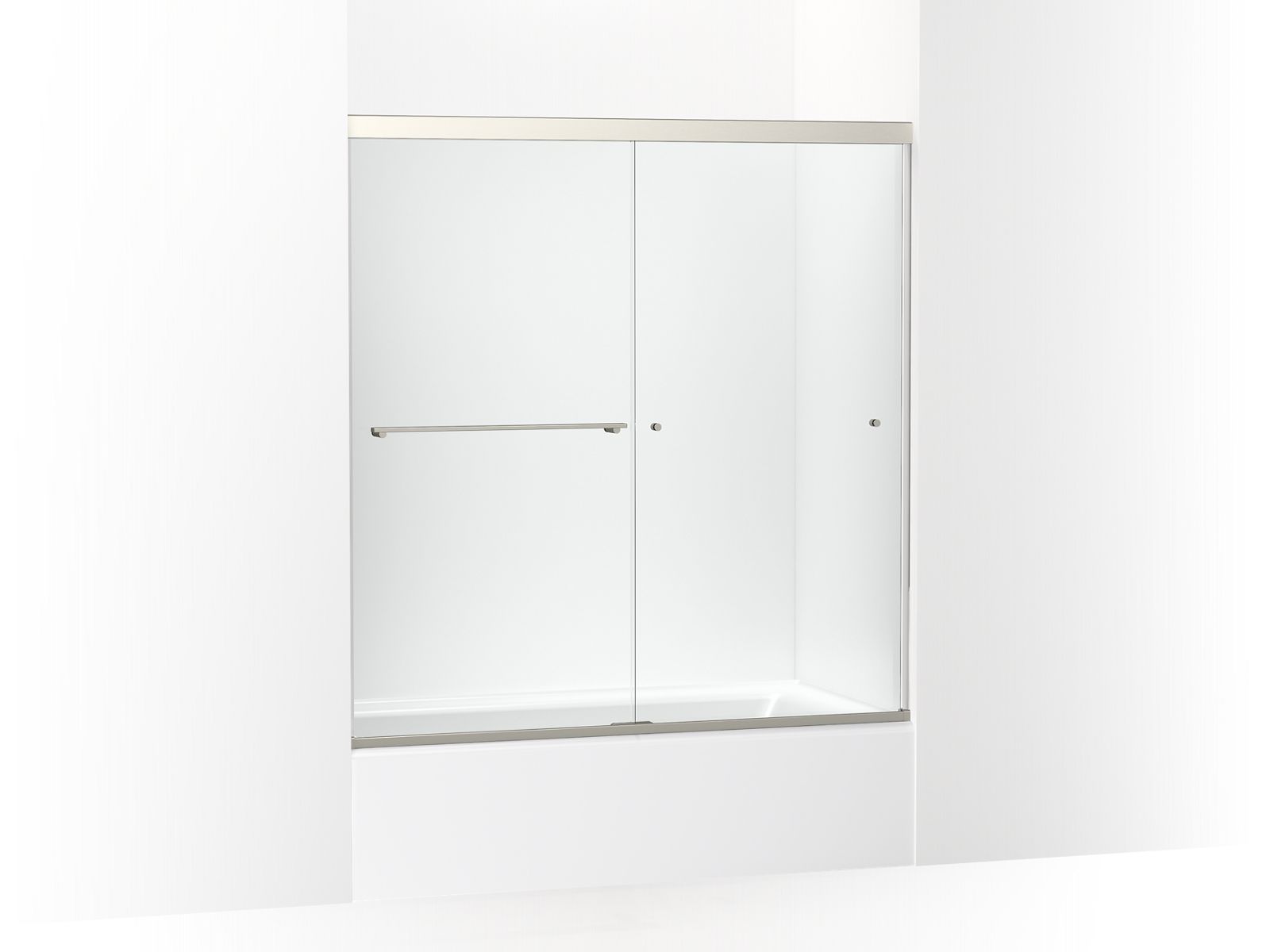 KOHLER K-707002-L Revel 62" H sliding bath door with 5/16"-thick glass