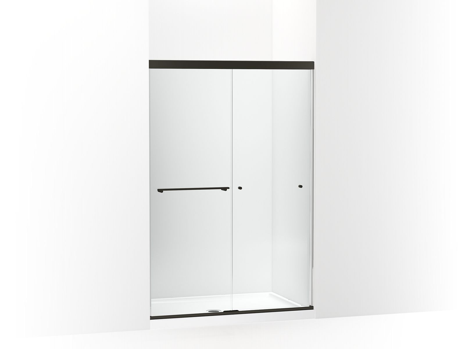 KOHLER K-707101-L Revel Sliding shower door, 70" H x 44-5/8 - 47-5/8" W, with 5/16" thick Crystal Clear glass