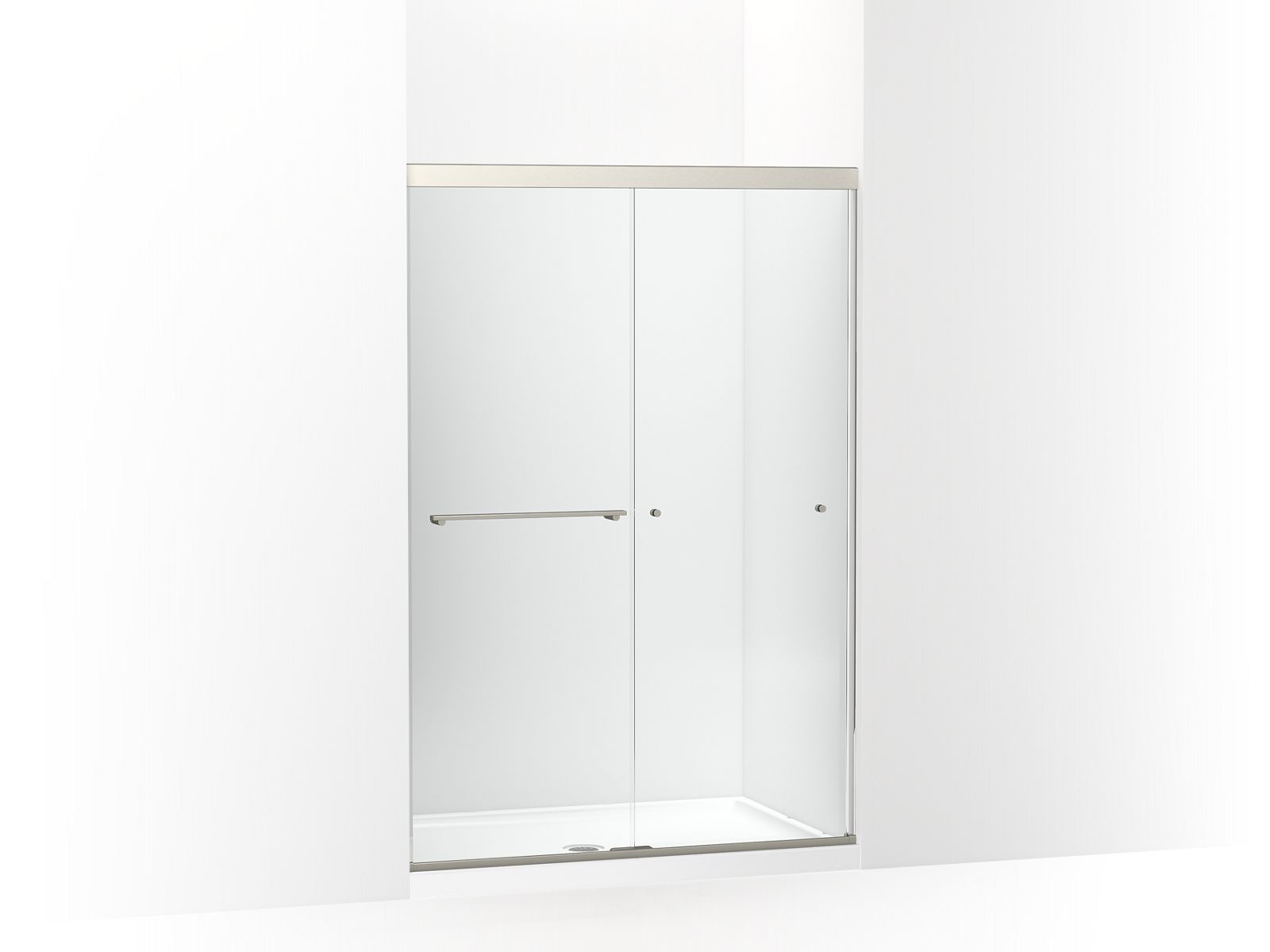 KOHLER K-707101-L Revel Sliding shower door, 70" H x 44-5/8 - 47-5/8" W, with 5/16" thick Crystal Clear glass
