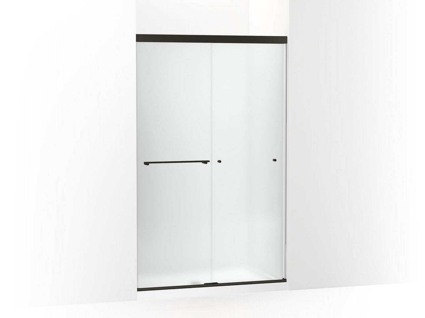 KOHLER K-707106-D3 Revel Sliding shower door, 76" H x 44-5/8 - 47-5/8" W, with 5/16" thick Frosted glass