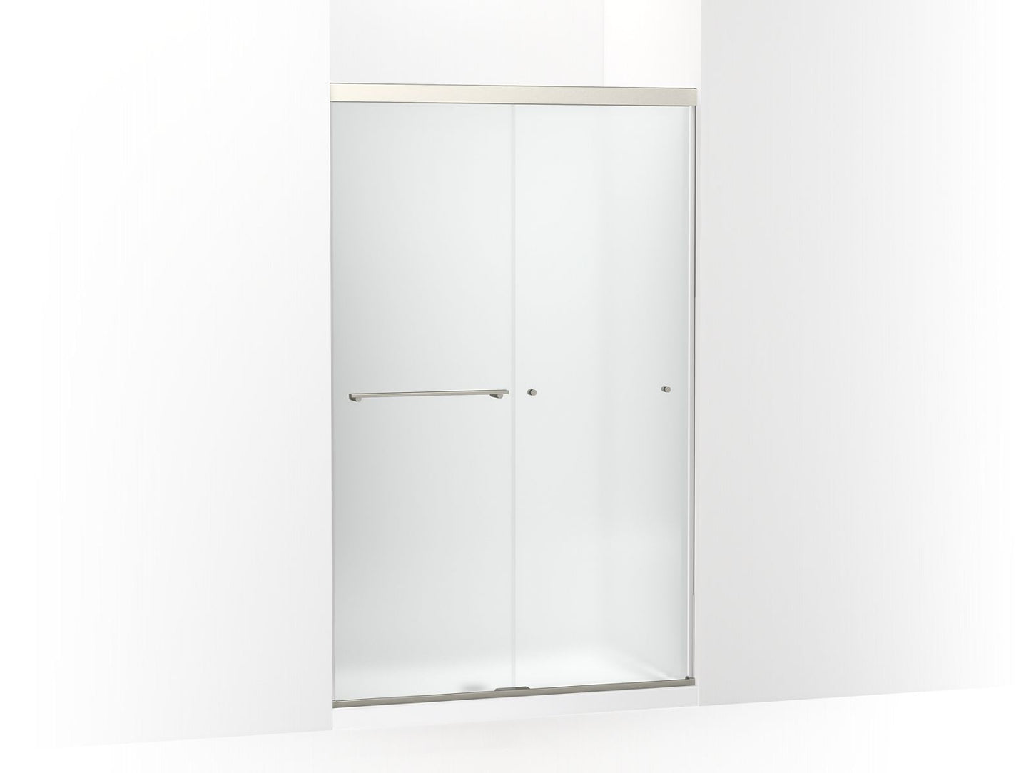 KOHLER K-707106-D3 Revel Sliding shower door, 76" H x 44-5/8 - 47-5/8" W, with 5/16" thick Frosted glass