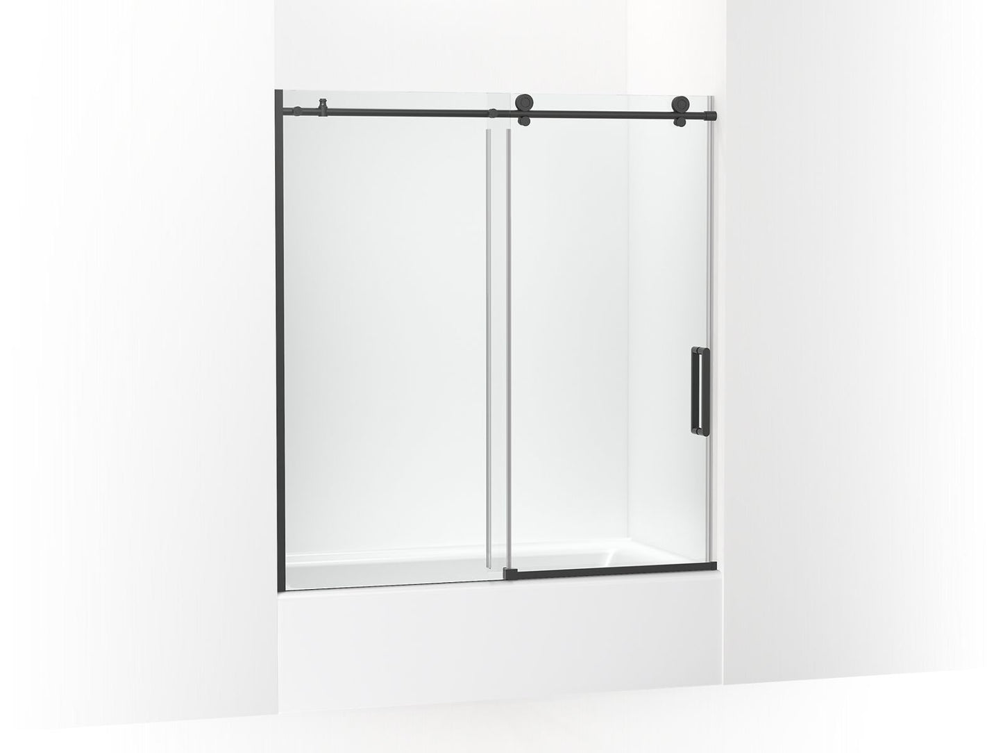 KOHLER K-701694-L Composed 62" H sliding bath door with 3/8"-thick glass