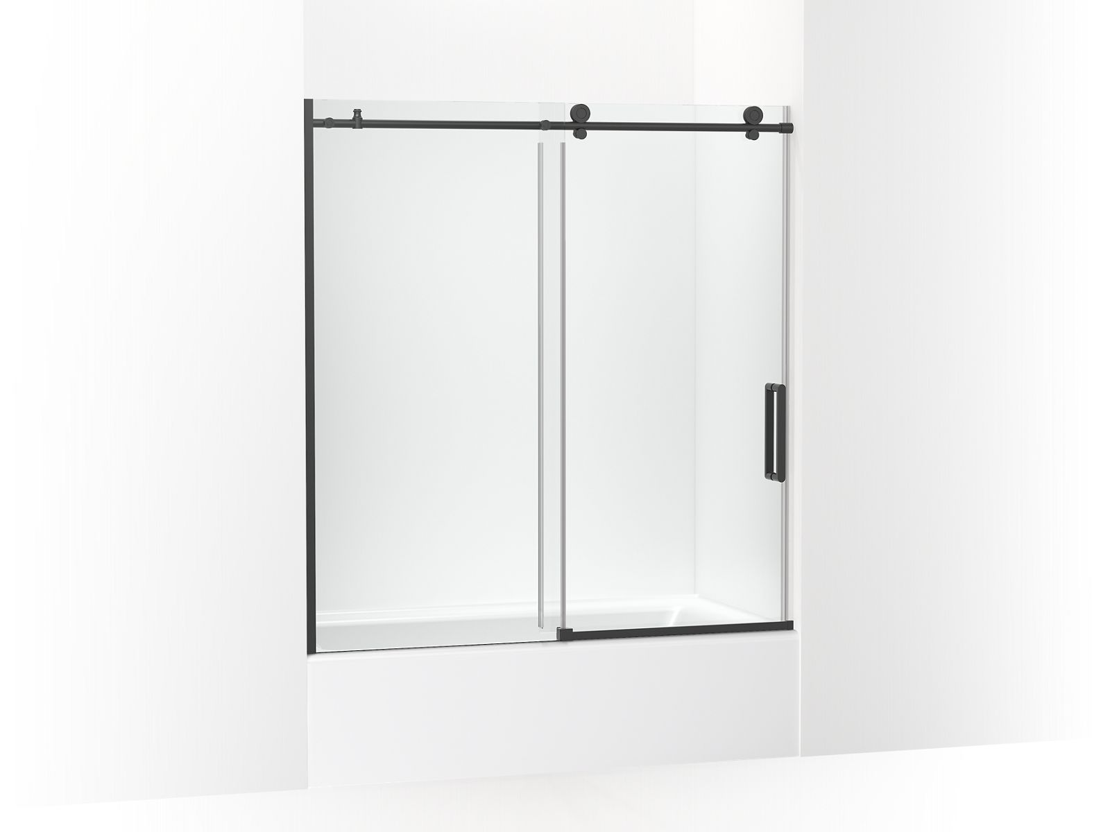 KOHLER K-701694-L Composed 62" H sliding bath door with 3/8"-thick glass
