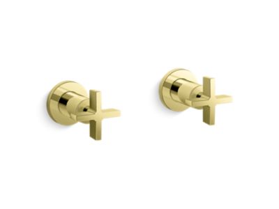Kallista P24508-CR One Wall Mount Bath Set, Cross Handle