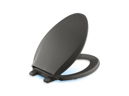 KOHLER K-75796-RL Cachet Nightlight ReadyLatch Quiet-Close elongated toilet seat