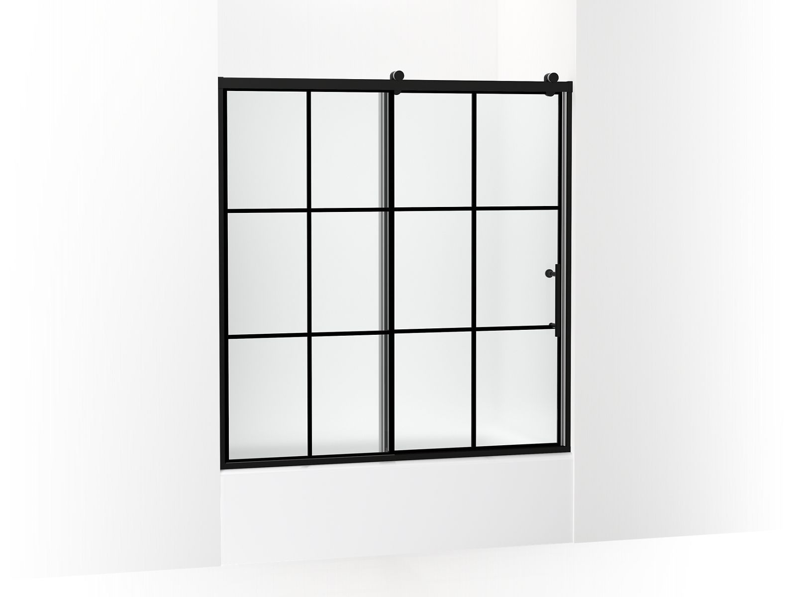 KOHLER K-702253-10G80 Rely 62-1/2" H sliding bath door with 3/8"-thick glass