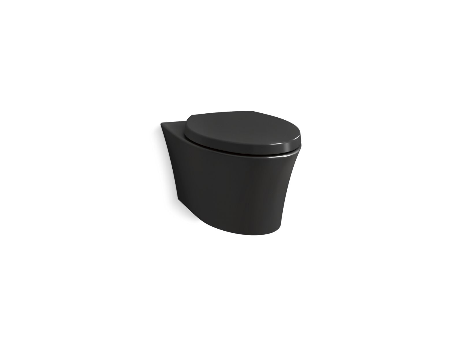 KOHLER K-31539 Veil Wall-hung compact elongated toilet, dual-flush