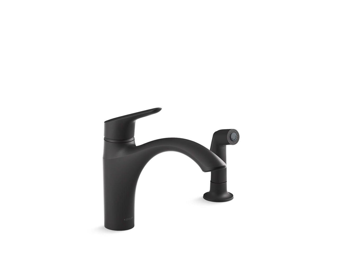 KOHLER K-30471 Rival Single-handle kitchen sink faucet with side sprayer